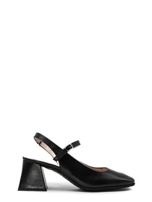 H-6307 ISEO NEGRO SLINGBACK TACCO MEDIO - WONDERS