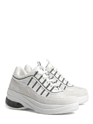 UP WHITE/LACE SNEAKERS DA DONNA - FORNARINA GLAM
