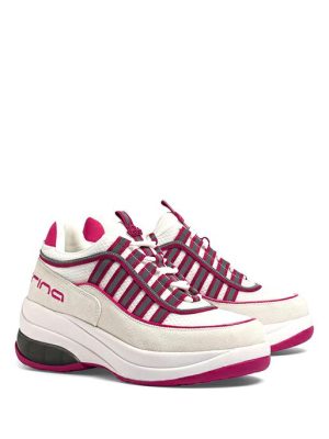 UP NEW WHITE/FUXIA SNEAKERS DA DONNA - FORNARINA GLAM