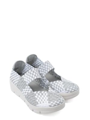 BOBBY WHITE SILVER SNEAKER ELASTICIZZATA - CC RESORTS