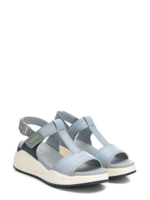 162259 JEANS SANDALO DA DONNA IN PELLE - CARMELA