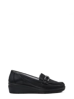 77520 00 NERO MOCASSINO MORSETTO CON ZEPPA -ENVAL SOFT