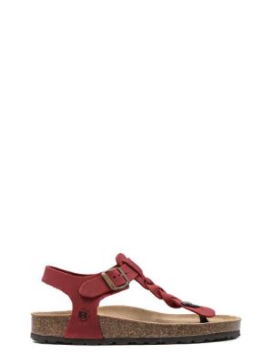 994 ROSSO SANDALO BIO INFRADITO CON TRECCIA - BIOLINE
