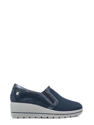 77592 11 BLU SLIP ON/MOCASSINO ZEPPA -ENVAL SOFT