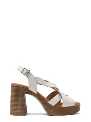 5645 HIELO GHIACCIO sandalo platform tacco alto-OH MY SANDAL