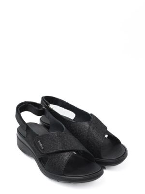 77769 00 NERO SANDALO FASCIE INCROCIATE STRAPPO -ENVAL SOFT