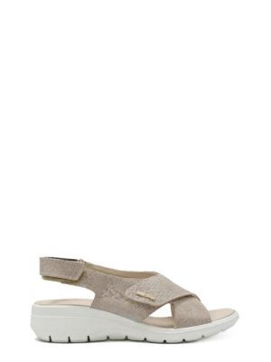 77769 33 CHAMPAGNE SANDALO FASCIE INCROCIATE -ENVAL SOFT