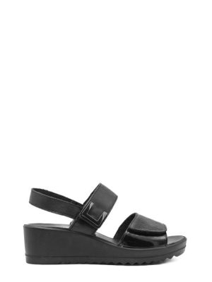77788 00 NAPLAK NERO SANDALO DOPPIO STRAPPO -ENVAL SOFT