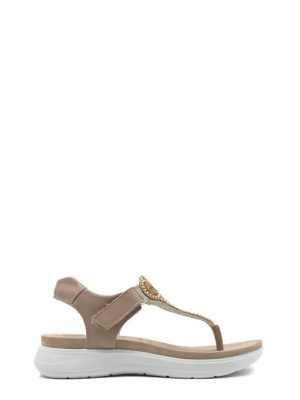 77866 11 CAMEL SANDALO INFRADITO CON STRASS - ENVAL SOFT