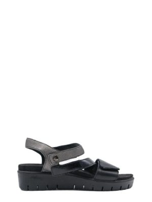 77903 00 NERO SANDALO 3 STRAPPI - ENVAL SOFT
