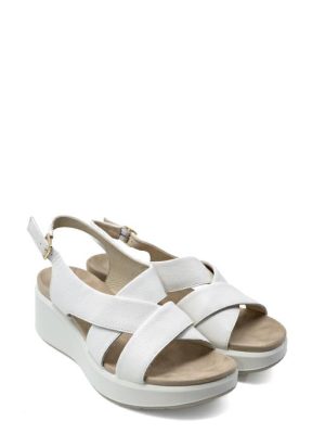 77923 22 BIANCO SANDALO FASCE INTRECCIATE - ENVAL SOFT