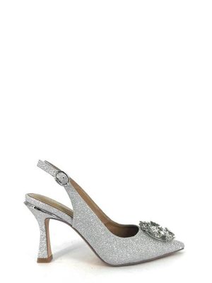 V23181 SATIN SILVER ARGENTO CHANEL STRASS - ALMA EN PENA