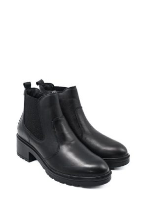 86515 00 NERO Stivaletto Beatles/Chelsea liscio -IGI&CO