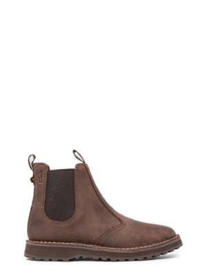 178988 DR BROWN MARRONE STIVALETTO CHELSEA/BEATLES - CLARKS