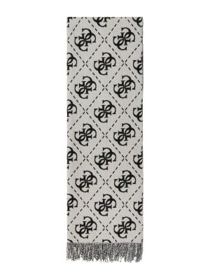AW5217 VIS03 BLO BLACK LOGO SCARF 70X190 SCIARPA - GUESS