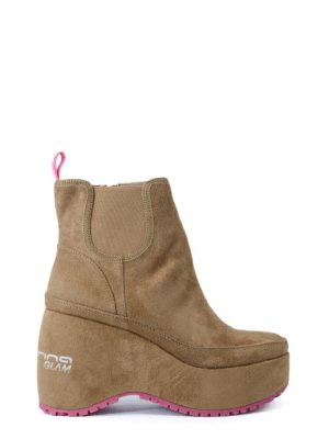 BUBBLE BEATLE CHESTNUT CUOIO Stivaletto zeppa-FORNARINA GLAM