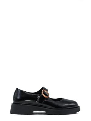 2129006 NERO BOSTON Scarpa mary jane fondo gomma - OPEN TOO