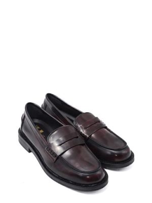 5145001 BOSTON BORDO' Mocassino spazzolato da donna-OPEN TOO