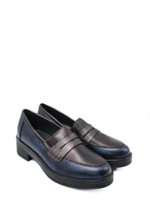 86502 22 BLU/BORDO Mocassino college multicolor - IGI&CO